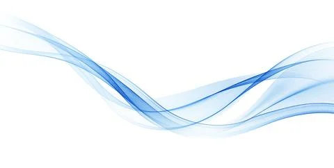 Abstract vector background, transparent waved lines for brochure, website, flyer Illustrazione stock