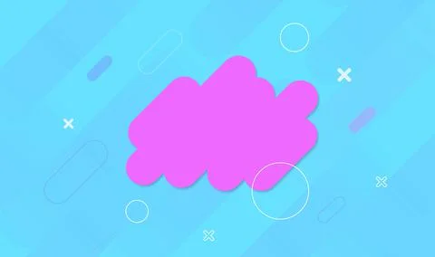 Abstract vector background. Trendy 3d shape. Geometric figures  Stock Illustration