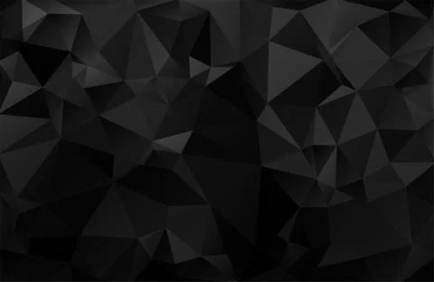 Abstract vector background from triangles. Background color is dark gray, bla イラスト素材