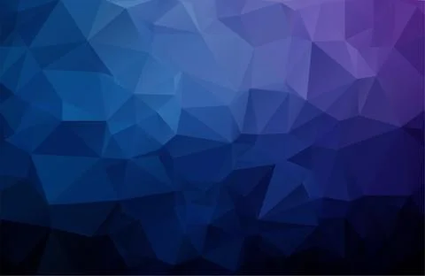 Abstract vector background from triangles. Background color is dark, blue. Gr Stock Illustration