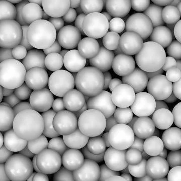 Abstract vector background with various balls. Spheric pattern Stockillustratie
