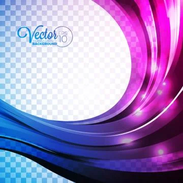 Abstract vector background with violet waves Illustrazione stock