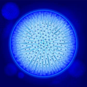 Abstract vector background. Virus, bacteria. Stock Illustration