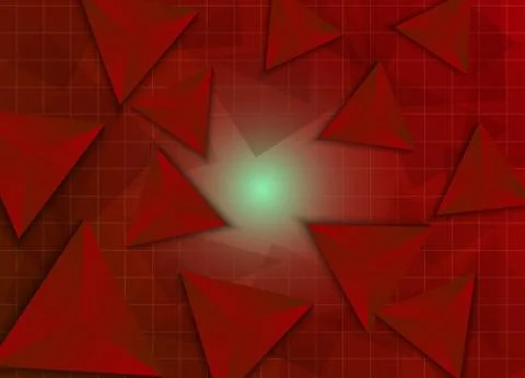 Abstract vector background of volumetric pyramids. EPS 10. Stock Illustration