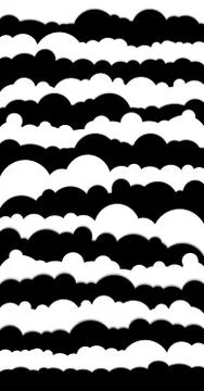Abstract vector background of waves. 3D optical illusion- line art. Stock Illustration