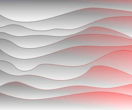 Abstract vector background with waves. Illustrazione stock