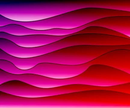 Abstract vector background with waves. Illustrazione stock