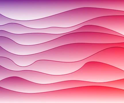 Abstract vector background with waves. Stock Illustration