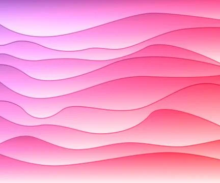 Abstract vector background with waves. Illustrazione stock