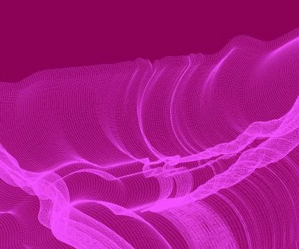 Abstract vector background with waves. 스톡 일러스트