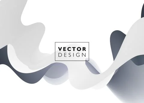 Abstract vector background, wavy Stock Illustration