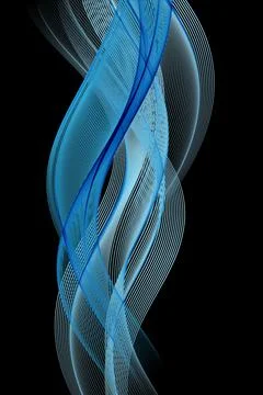 Abstract vector background with wavy lines graphic elements to place text Stockillustratie