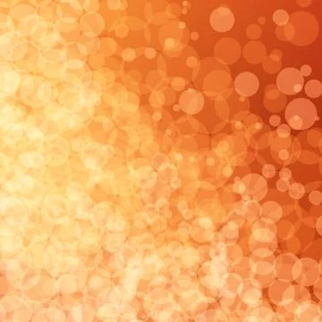 Abstract vector background with yellow bokeh effect. Stock Illustration