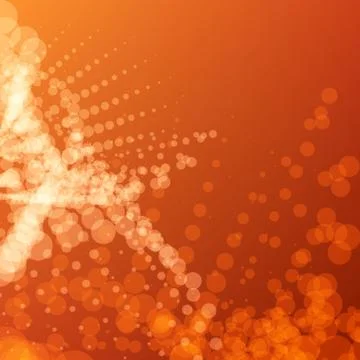 Abstract vector background with yellow bokeh effect. Stock Illustration