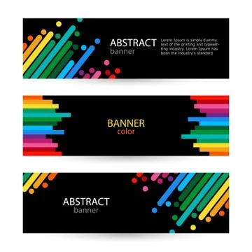 Abstract vector backgrounds for banners Stock Illustration