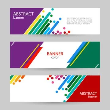 Abstract vector backgrounds. Colorful rainbow stripes on a white Stock Illustration