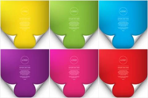 Abstract vector backgrounds set of 4. Illustrazione stock