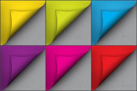 Abstract vector backgrounds set of 6. Illustrazione stock