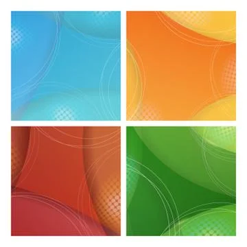 Abstract vector backgrounds set Stock Illustration