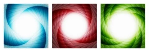 Abstract vector backgrounds set Stock Illustration