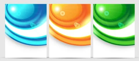 Abstract vector backgrounds set Stock Illustration