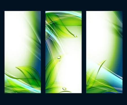 Abstract vector backgrounds set Stock Illustration