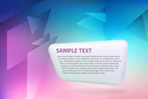 Abstract vector backgroundwidth speech bubble for design blue and pink, layer Stock-Illustration