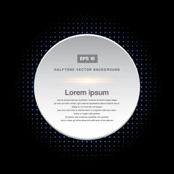 Abstract vector banner Halftone design elements Illustrazione stock