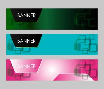Abstract vector banner Stock Illustration