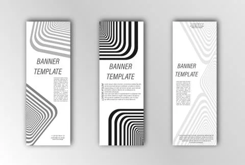 Abstract vector banner template. Illustration for the design of banners, post Stock Illustration