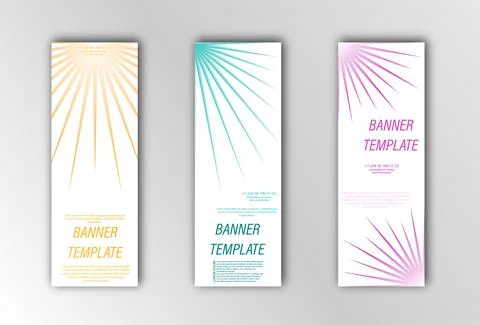 Abstract vector banner template. Illustration for the design of banners, post Stock Illustration