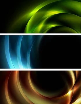 Abstract vector banners with colourful elements. Eps 10 Abstract vector ba... Stock Photos