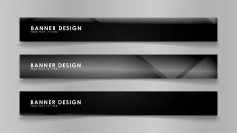 Abstract vector banners with geometric backgrounds in color gradients Stock Illustration