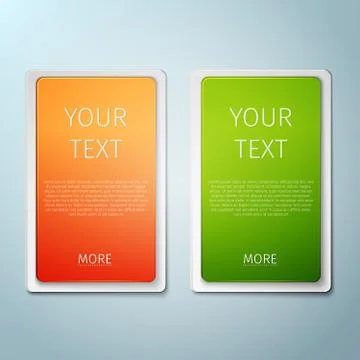 Abstract vector banners set Stock Illustration