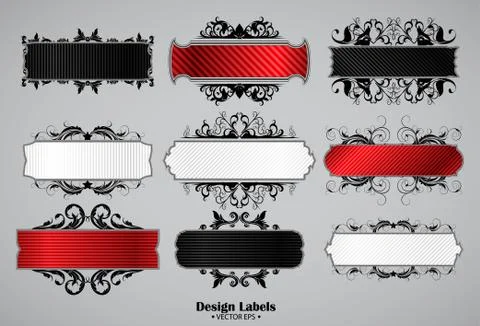 Abstract vector banners set Illustrazione stock