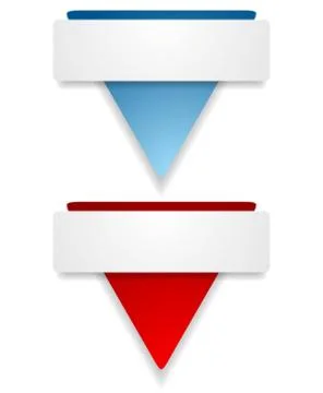 Abstract vector banners with triangle shape Abstract bright banners with t... Stock Photos