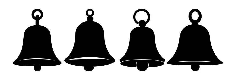 Abstract Vector bells Icon or Logo Design Template Stock Illustration