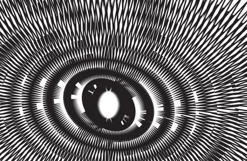 Abstract vector black and white pattern Stock Illustration