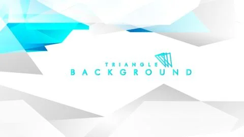 Abstract vector of blue and gray triangles Stock Illustration