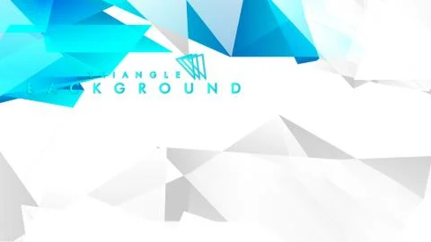 Abstract vector of blue and gray triangles Stock Illustration