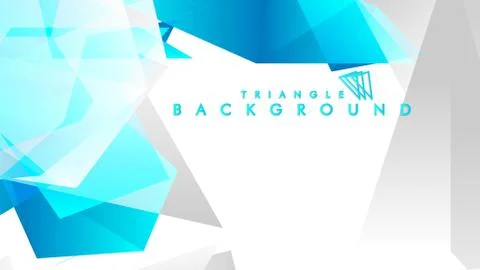 Abstract vector of blue and gray triangles Stock Illustration