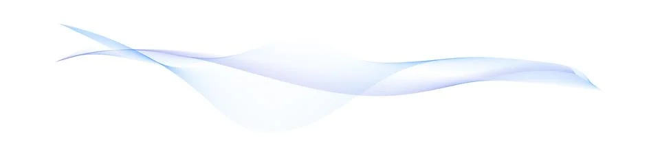 Abstract vector blue light wave line flowing Stock Illustration