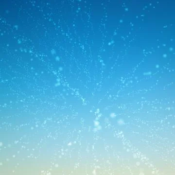 Abstract vector blue mesh background. Chaotically connected points and polygo Illustrazione stock