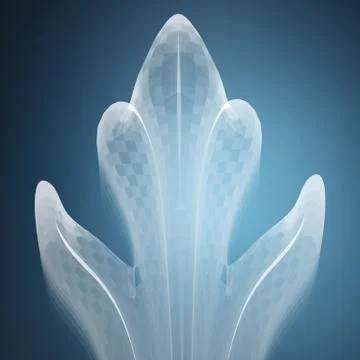 Abstract vector blue mesh background. Chaotically connected points and polygo Illustrazione stock