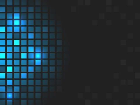 Abstract vector blue mosaic shiny background. Stock Illustration
