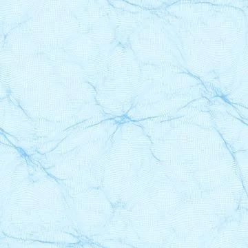 Abstract vector blue wave mesh background. Point cloud array. Chaotic light w Stock Illustration