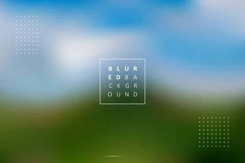 Abstract vector blurred background with dotted elements and text Stock Illustration