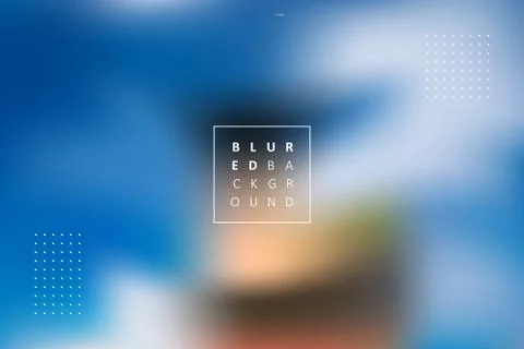 Abstract vector blurred background with dotted elements and text Stock Illustration