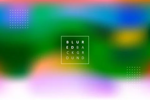 Abstract vector blurred background with dotted elements and text Stock Illustration