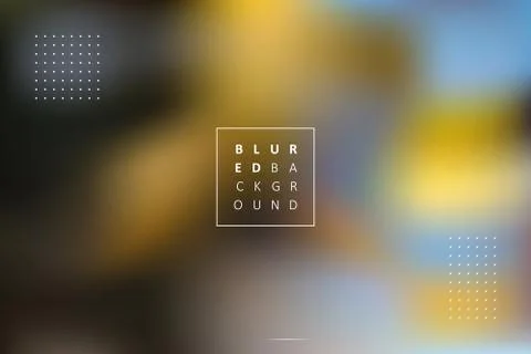 Abstract vector blurred background with dotted elements and text Illustrazione stock